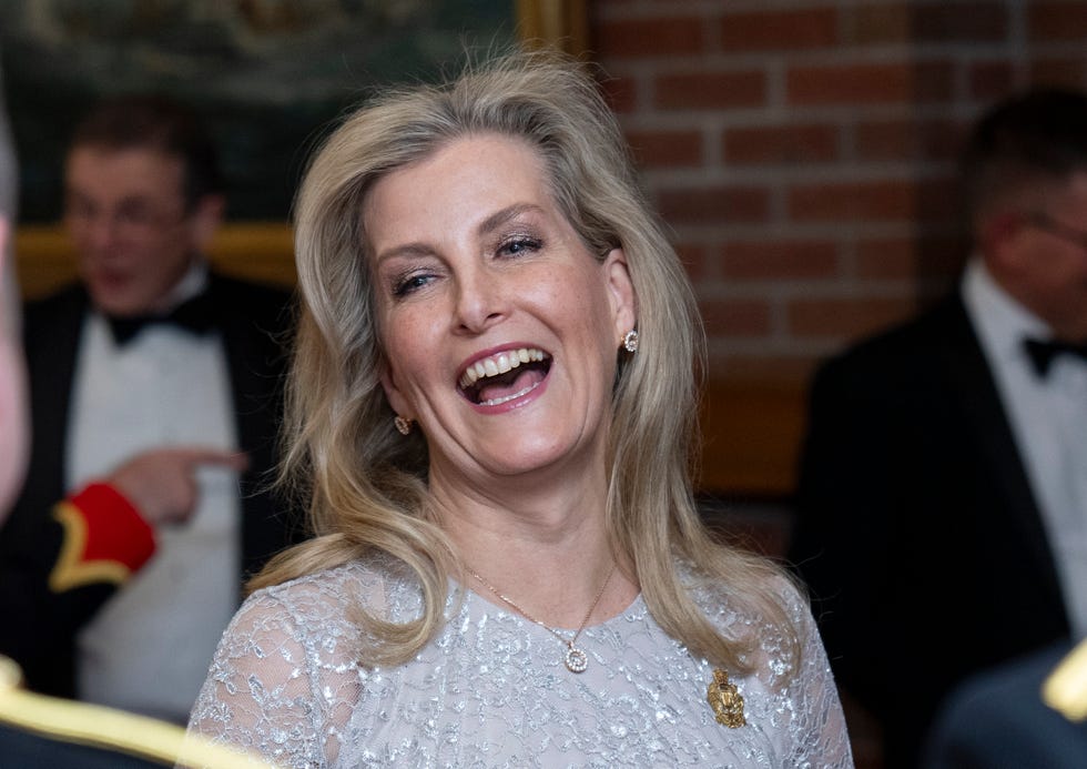 camberley, england january 23 sophie, duchess of edinburgh attends the royal corps of army music dinner at gibraltar barracks on january 23, 2025 in camberley, england photo by mark cuthbertuk press via getty images