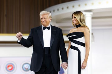 washington, dc january 20 president donald trump dances with wife melania at the commander in chief ball on january 20, 2025 in washington, dc president trump attends some of the inaugural balls after taking the oath as the 47th president photo by anna moneymakergetty images