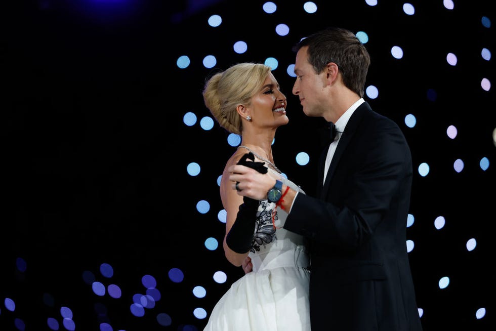 Washington, DC, January 20, 2025: Ivanka Trump dances with husband Jared Kushner at the Liberty Inaugural Ball (January 20, 2025, Washington, DC) Donald Trump after taking the oath as the 47th president The President attends part of the inaugural ball. Photo by Anna Moneymaker Getty Images