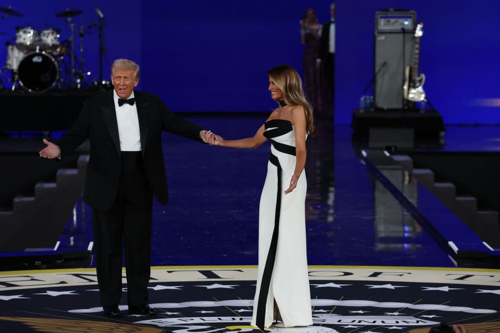 washington, dc january 20 president donald trump dances with his wife first lady melania trump at the liberty inaugural ball on january 20, 2025 in washington, dc president donaldtrump attends some of the inaugural balls after taking the oath as the 47th president photo by joe raedlegetty images