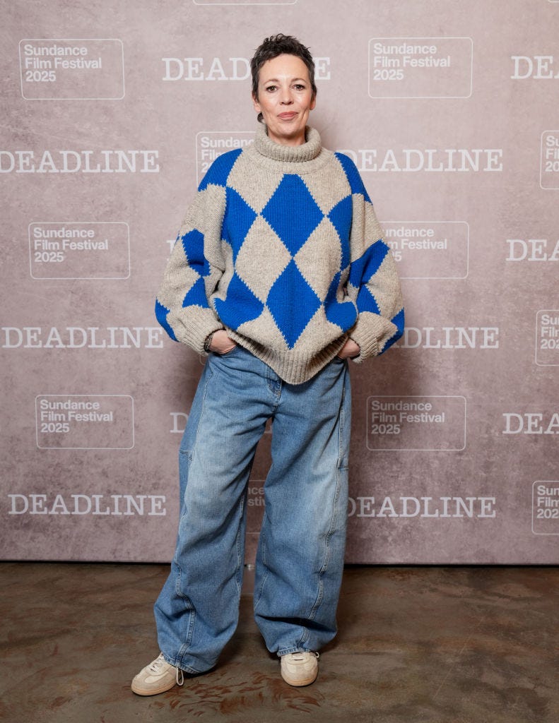 olivia colman at the deadline 2025 sundance film festival studio presented by casamigos held at the deadline studio on january 24, 2025 in park city, utah photo by deadlinedeadline via getty images