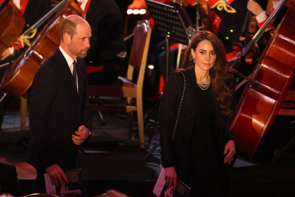 london, england january 27 catherine, princess of wales and prince william, prince of wales attend a ceremony commemorating holocaust memorial day on january 27, 2025 in london, england prime minister keir starmer and prince william were among the british officials and celebrities who marked holocaust memorial day and the 80th anniversary of the liberation of auschwitz birkenau during world war ii photo by dan kitwoodgetty images