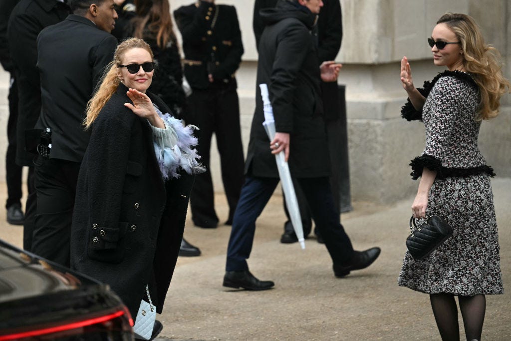 Lily-Rose Depp and Mom Vanessa Paradis Are the Most Stylish Duo in Paris
