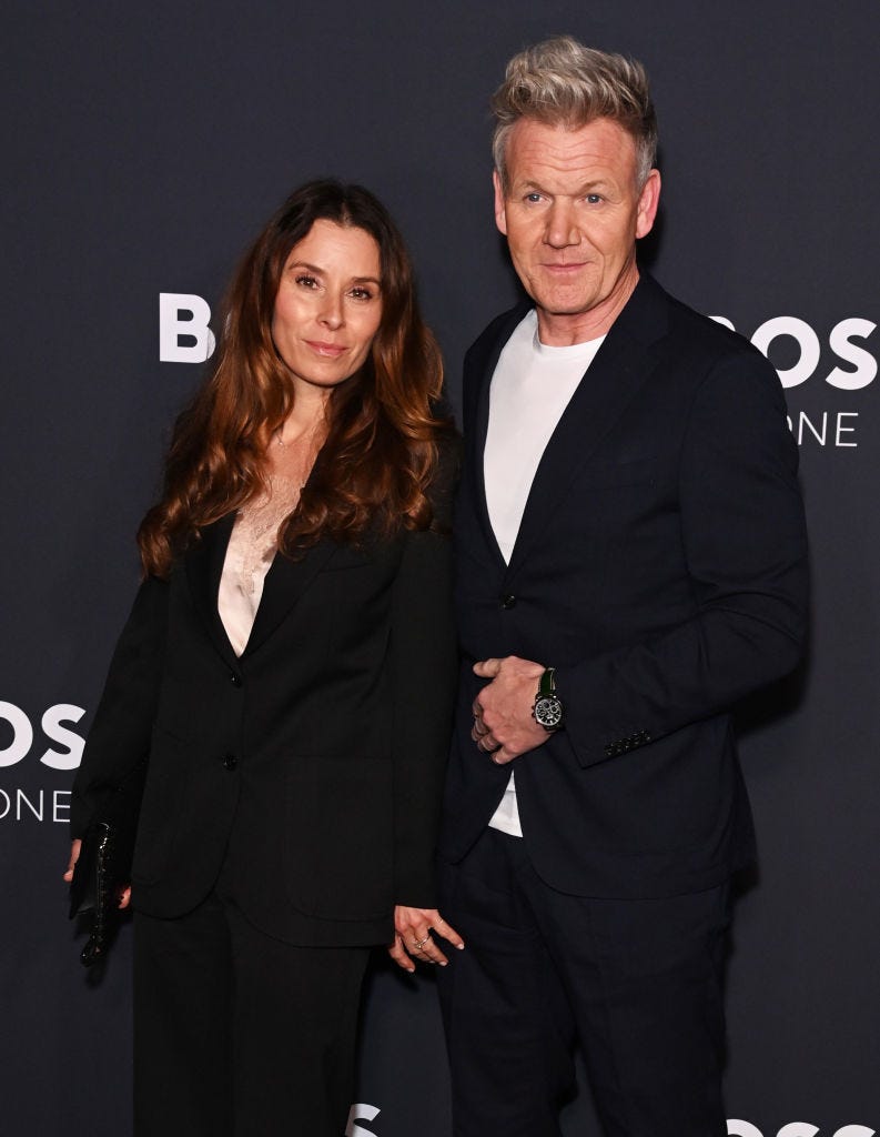 london, england january 30 tana ramsay l and gordon ramsay attend the boss one premiere party hosted by david beckham at lightroom on january 30, 2025 in london, england photo by alan chapmandave benettgetty images