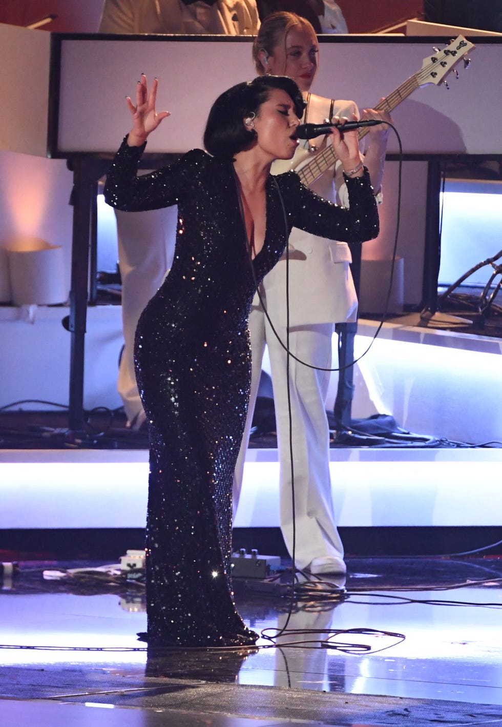 British singer Raye performs on stage during the 67th annual Grammy Awards at the Cryptocom Arena in Los Angeles on February 2nd 2025 Photo by Valerie Macon AFP limited to editorial use photo by Valerie Maconafp via Getty Images 