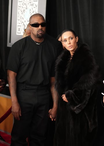 los angeles, california february 02 for editorial use only l r kanye west and bianca censor attend the 67th grammy awards at cryptocom arena on february 02, 2025 in los angeles, california photo by jeff kravitzfilmmagic