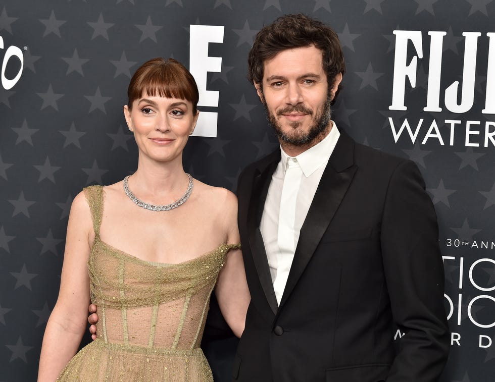 leighton meester, adam brody at the 30th annual critics choice awards held at the barker hangar on february 7, 2025 in santa monica, california photo by gregg deguirewwd via getty images