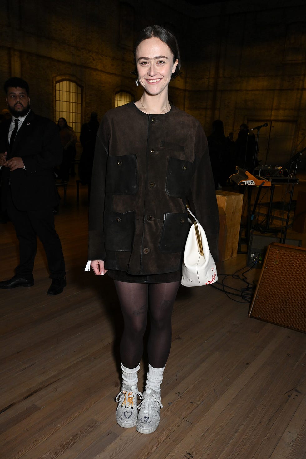 ella emhoff at the coach fall rtw 2025 fashion show as part of new york fashion week held at the park avenue armory on february 10, 2025 in new york, new york photo by gilbert floreswwd via getty images