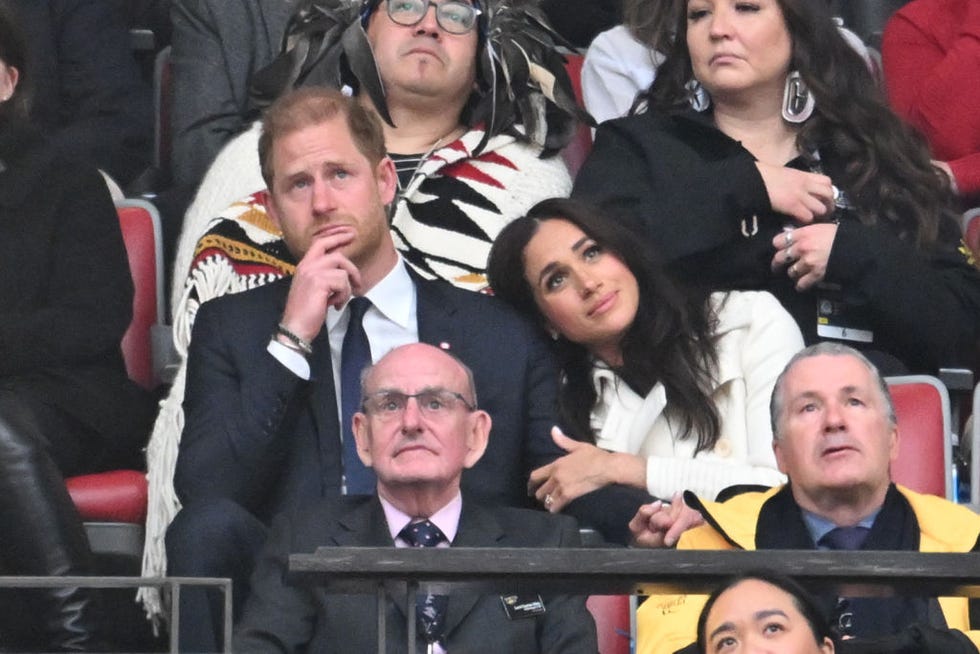 vancouver, british columbia february 08 prince harry, duke of sussex and meghan, duchess of sussex during the opening ceremony of the 2025 invictus games at bc place on february 08, 2025 in vancouver, british columbia photo by samir husseinsamir husseinwireimage