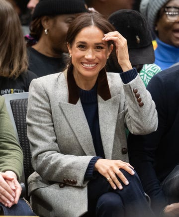 vancouver, british columbia february 09: meghan, duchess of sussex attends the wheelchair basketball match between the usa v nigeria during day one of the 2025 invictus games at the vancouver convention centre on february 09, 2025 in vancouver, british columbia. (photo by samir hussein/wireimage)