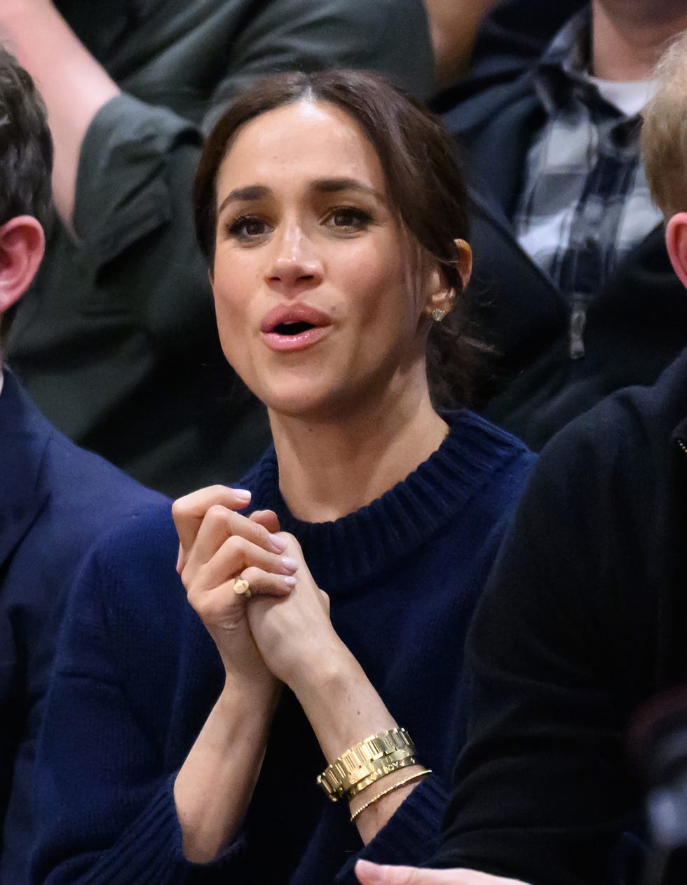 vancouver, british columbia february 09 meghan, duchess of sussex attends the wheelchair basketball during day one of the 2025 invictus games at the vancouver convention centre on february 09, 2025 in vancouver, british columbia photo by karwai tangwireimage