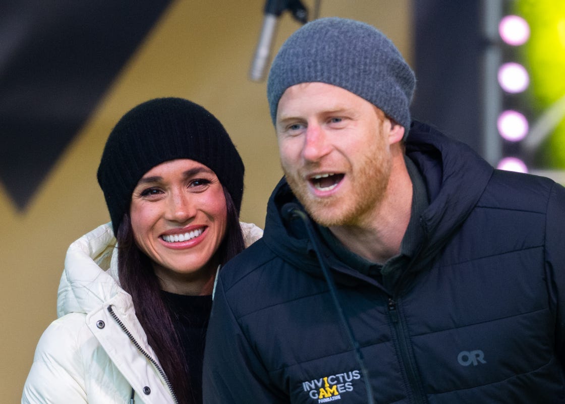 whistler, british columbia february 10 prince harry, duke of sussex and meghan, duchess of sussex attend the whistler welcoming ceremony during day two of the 2025 invictus games on february 10, 2025 in whistler, british columbia photo by samir husseinwireimage
