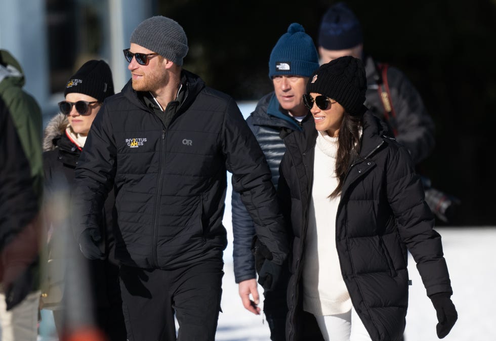 whistler, british columbia february 11 prince harry, duke of sussex and meghan, duchess of sussex attend a family and friends tubing event during day three of the 2025 invictus games on february 11, 2025 in whistler, british columbia photo by samir husseinwireimage