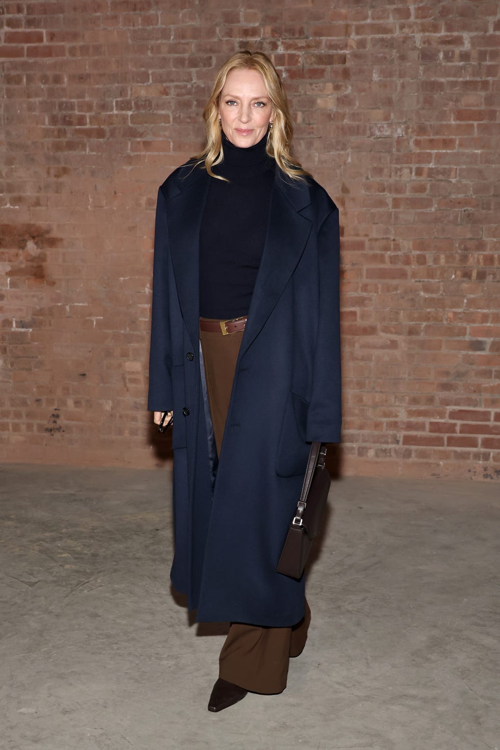 uma thurman winter look