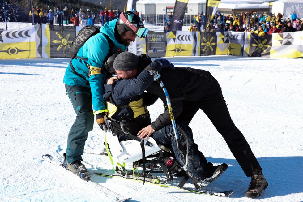 whistler, british columbia february 11 prince harry, duke of sussex seen at the alpine skying event at whistler alpine venue on february 11, 2025 in whistler, british columbia photo by eric charbonneauinvictus games foundation via getty images