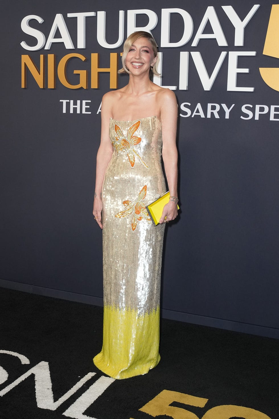 heidi gardner at snl50 the anniversary special at 30 rockefeller plaza on february 16, 2025 in new york, new york photo by john nacionvariety via getty images