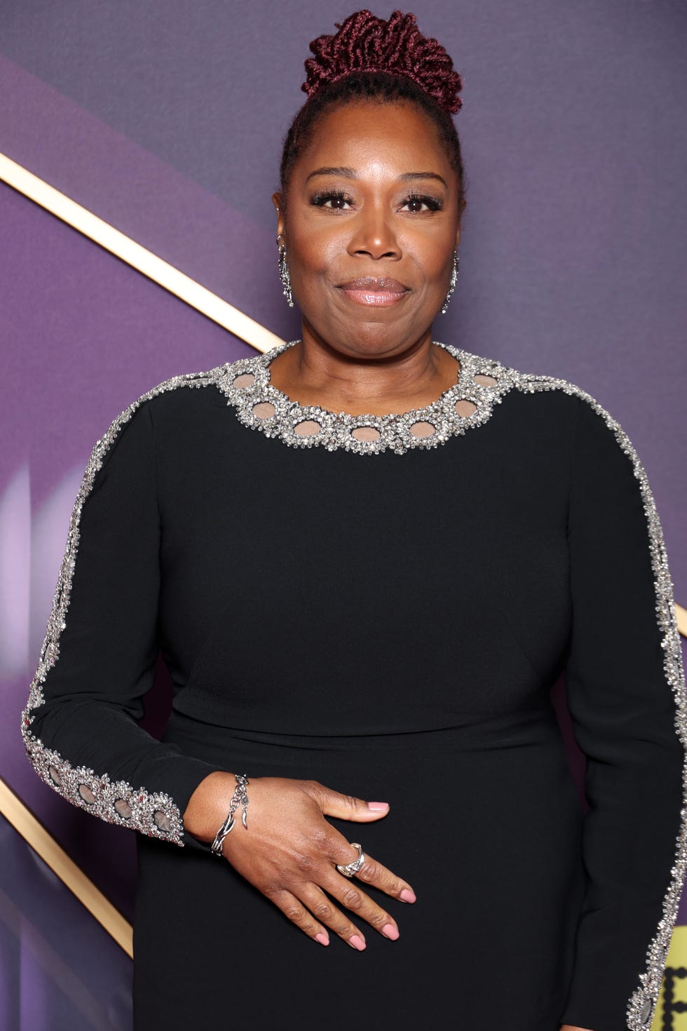 london, england february 16: michele austin attends the ee bafta film awards 2025 at the royal festival hall on february 16, 2025 in london, england. (photo by pascal le segretain/getty images)