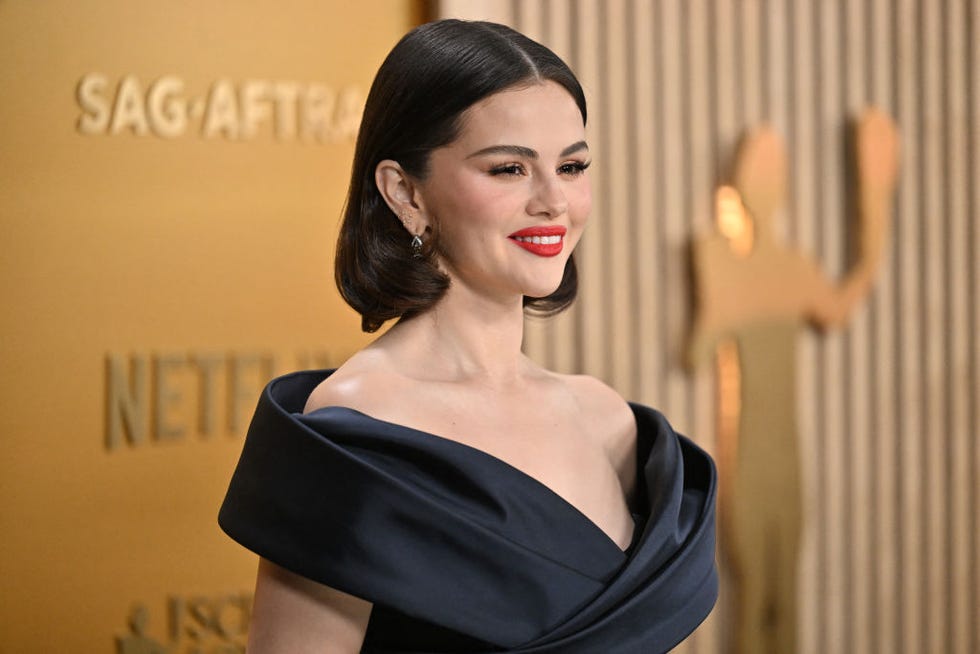 us singer and actress selena gomez arrives for the 31st annual screen actors guild awards at the shrine auditorium in los angeles, february 23, 2025 photo by robyn beck afp photo by robyn beckafp via getty images