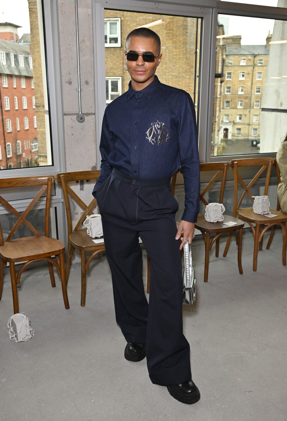 london, england february 21 layton williams attends the mithridate show during london fashion week february 2025 at spacehouse on february 21, 2025 in london, england photo by jeff spicergetty images