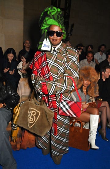 london, england february 24 lauryn hill attends the burberry winter 2025 show during london fashion week on february 24, 2025 in london, england photo by dave benettgetty images for burberry