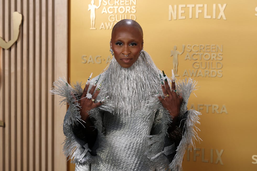 los angeles, california february 23 cynthia erivo attends the 31st annual screen actors guild awards at shrine auditorium and expo hall on february 23, 2025 in los angeles, california photo by kevin mazurgetty images