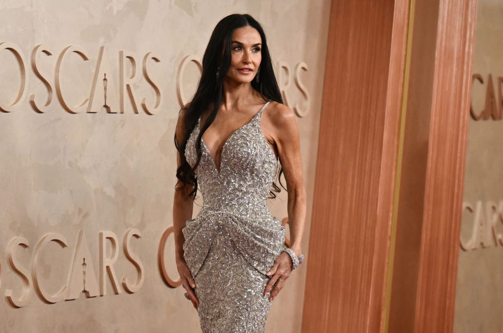 us actress demi moore attends the 97th annual academy awards at the dolby theatre in hollywood, california on march 2, 2025. (photo by angela weiss / afp) (photo by angela weiss/afp via getty images)