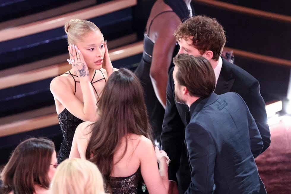 ariana grande, ethan slater, kieran culkin at the 97th oscars held at the dolby theatre on march 2, 2025 in hollywood, california. (photo by rich polk/penske media via getty images)