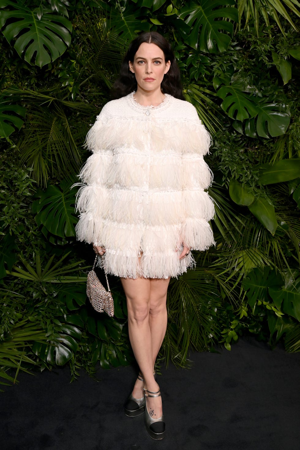 beverly hills, california march 01: riley keough attends the chanel and charles finch annual pre oscar dinner at the polo lounge at the beverly hills hotel on march 01, 2025 in beverly hills, california. (photo by jon kopaloff/wireimage)