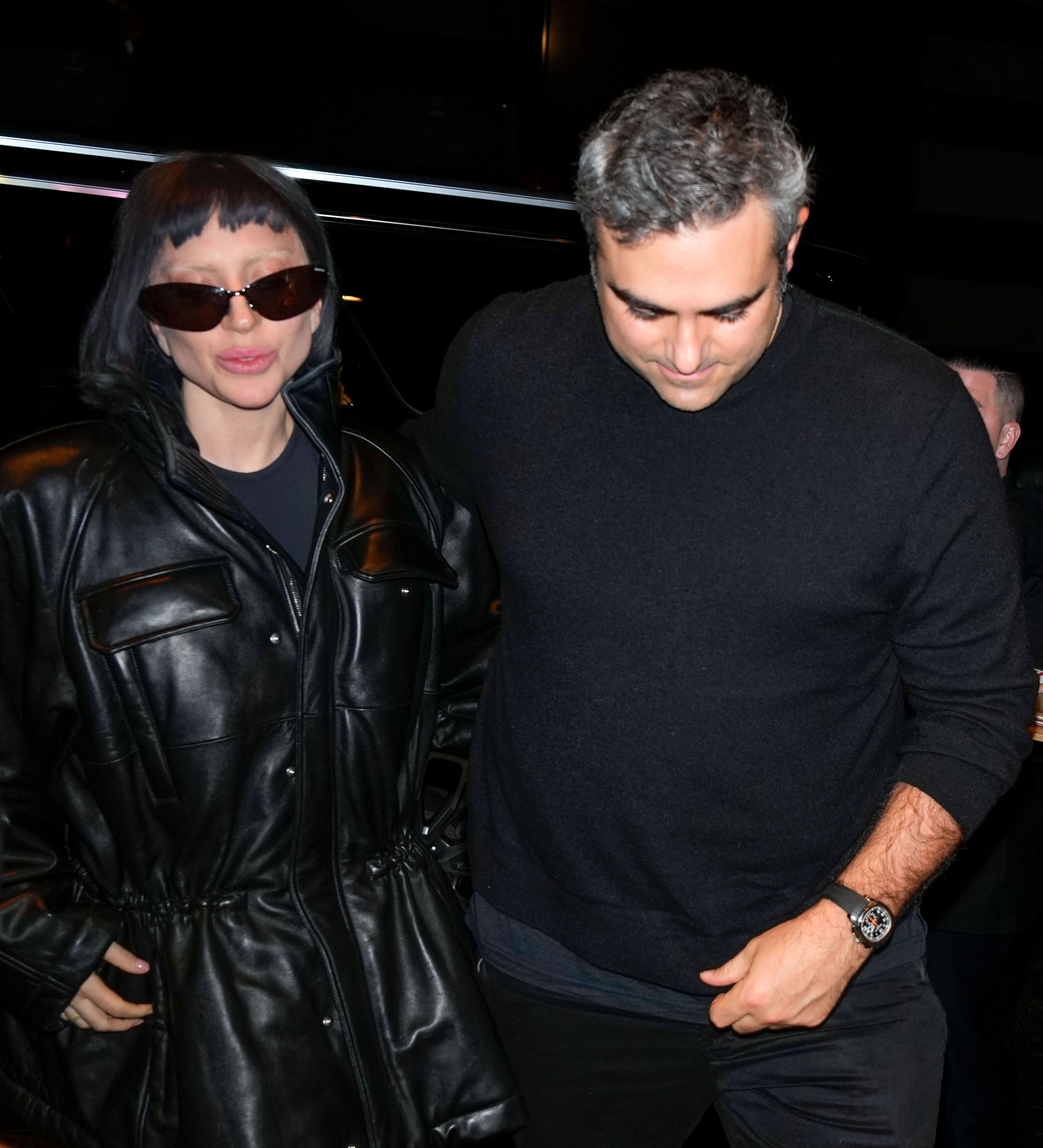 Lady Gaga and Michael Polansky Wear Contrasting All-Black Looks for NYC Date Night