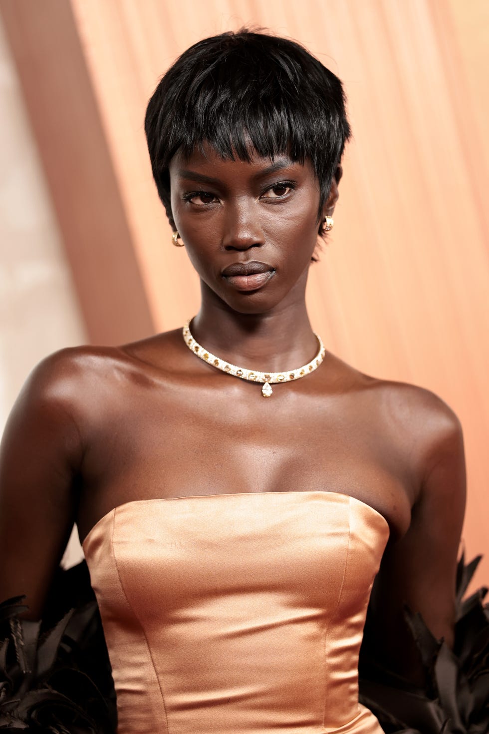 hollywood, california march 02: anok yai attends the 97th annual oscars at dolby theatre on march 02, 2025 in hollywood, california. (photo by monica schipper/getty images)