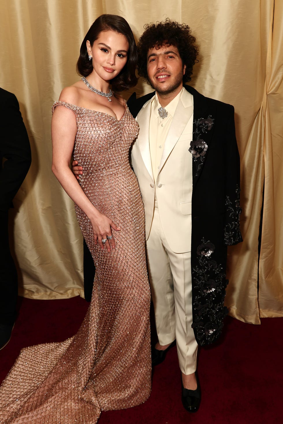 selena gomez and benny blanco at 2025 oscars