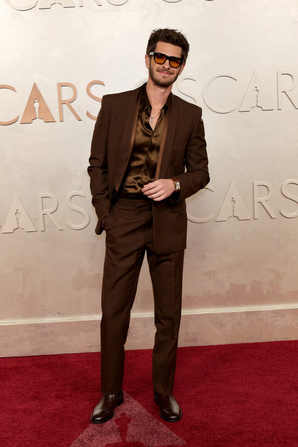hollywood, california march 02: andrew garfield attends the 97th annual oscars at dolby theatre on march 02, 2025 in hollywood, california. (photo by frazer harrison/wireimage)