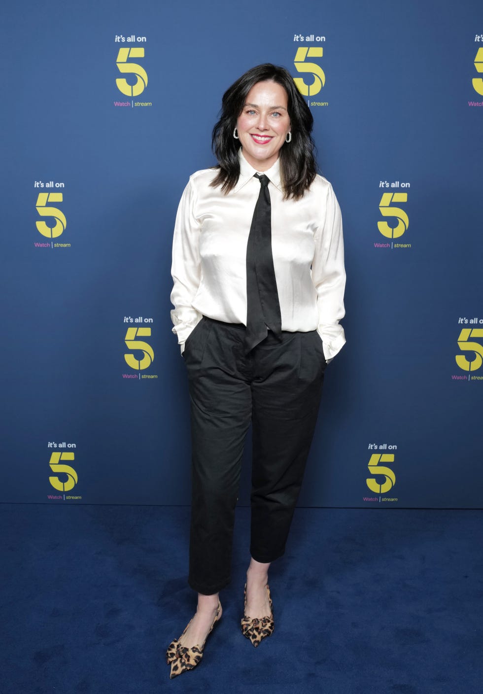 london, england march 12: jill halfpenny attends the launch event for "5", uniting channel 5 and streaming service my5 under one brand on march 12, 2025 in london, england. (photo by darren gerrish/wireimage for 5/paramount)