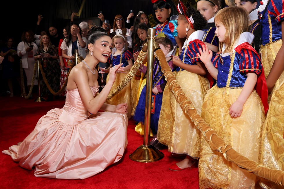 los angeles, california march 15: rachel zegler attends the world premiere of disneys snow white at el capitan theatre in hollywood, california on march 15, 2025. (photo by rodin eckenroth/getty images for disney)