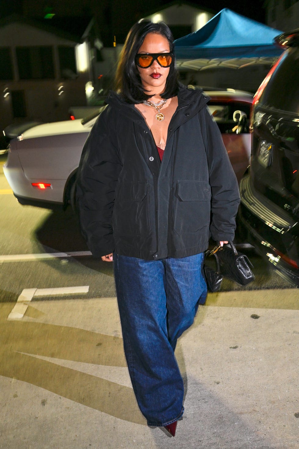 los angeles, ca march 21: rihanna is seen on march 21, 2025 in los angeles, california. (photo by dutch/bauer griffin/gc images)