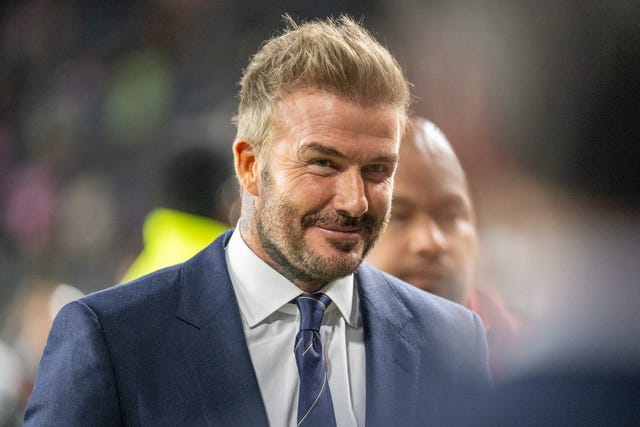 los angeles, ca april 2: david beckham owner of inter miami prior to the 2025concacaf champions cup match against los angeles fc at bmo stadium on april 2, 2025 in los angeles, california. los angeles fc won the match 1 0. (photo by shaun clark/getty images)