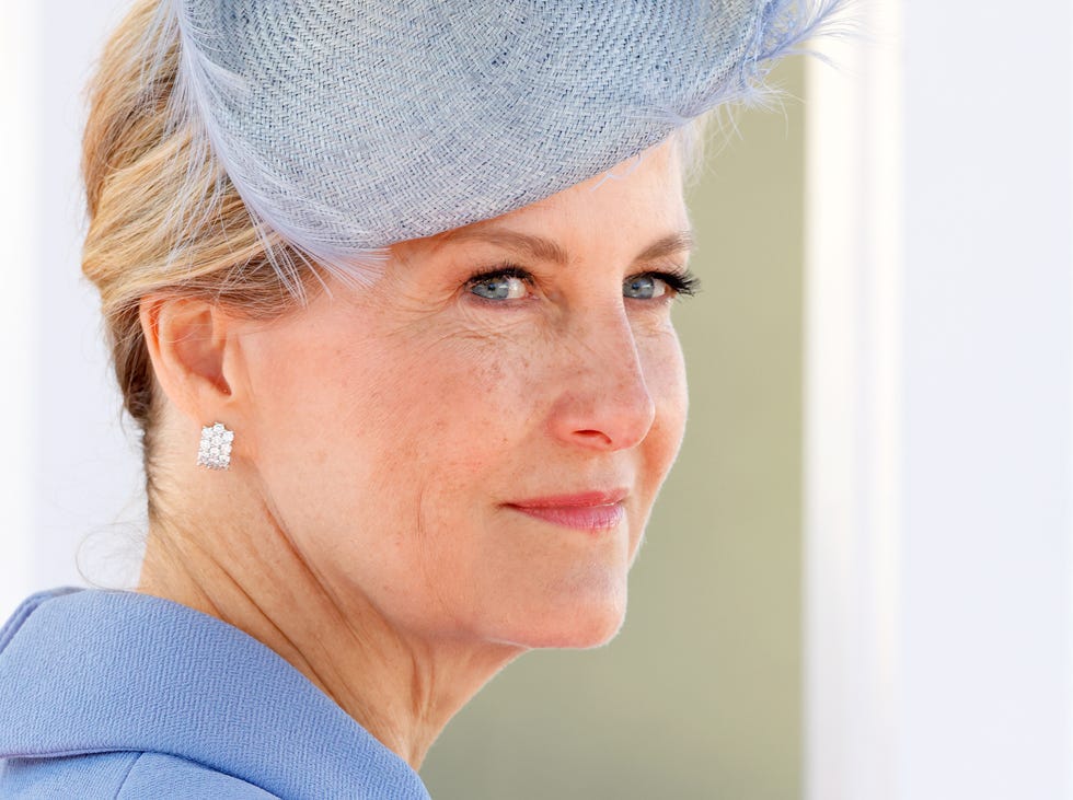 camberley, united kingdom april 11: (embargoed for publication in uk newspapers until 24 hours after create date and time) sophie, duchess of edinburgh represents king charles iii as the reviewing officer during the sovereigns parade at the royal military academy sandhurst on april 11, 2025 in camberley, england. the sovereigns parade, first held in 1948 in the presence of king george vi, marks the culmination of 44 weeks training and the passing out of the officer cadets who have completed the commissioning course. (photo by max mumby/indigo/getty images)