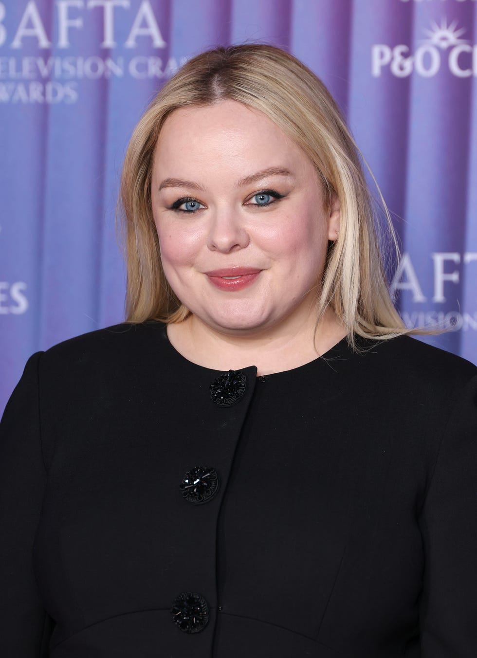 london, england april 24:nicola coughlan attends the bafta television and television craft nominees party supported by po cruises at the va on april 24, 2025 in london, england. (photo by mike marsland/wireimage)