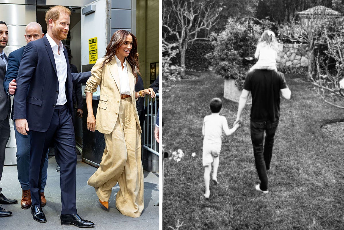 The photo comes after Prince Harry's revealing statements about protecting his children.