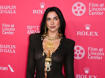 dua lipa at the 50th chaplin gala honoring pedro almodóvar held at lincoln center on april 28, 2025 in new york, new york. (photo by john nacion/variety via getty images)