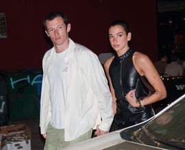 new york, ny may 2: callum turner and dua lipa are seen on may 2, 2025 in new york city. (photo by xny/star max/gc images)