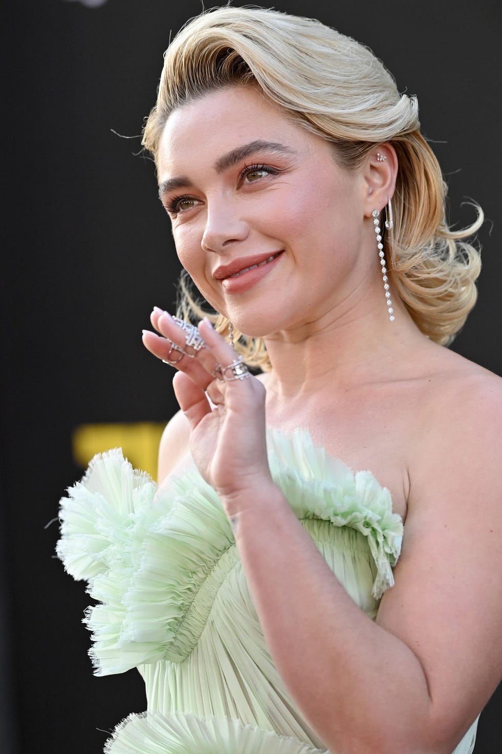 los angeles, california april 28: florence pugh attends the los angeles premiere of marvel studios thunderbolts on april 28, 2025 in los angeles, california. (photo by axelle/bauer griffin/filmmagic)