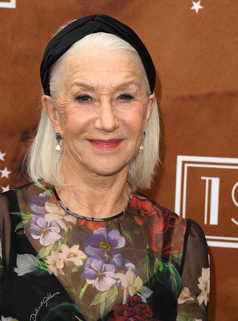 helen mirren top spin bob