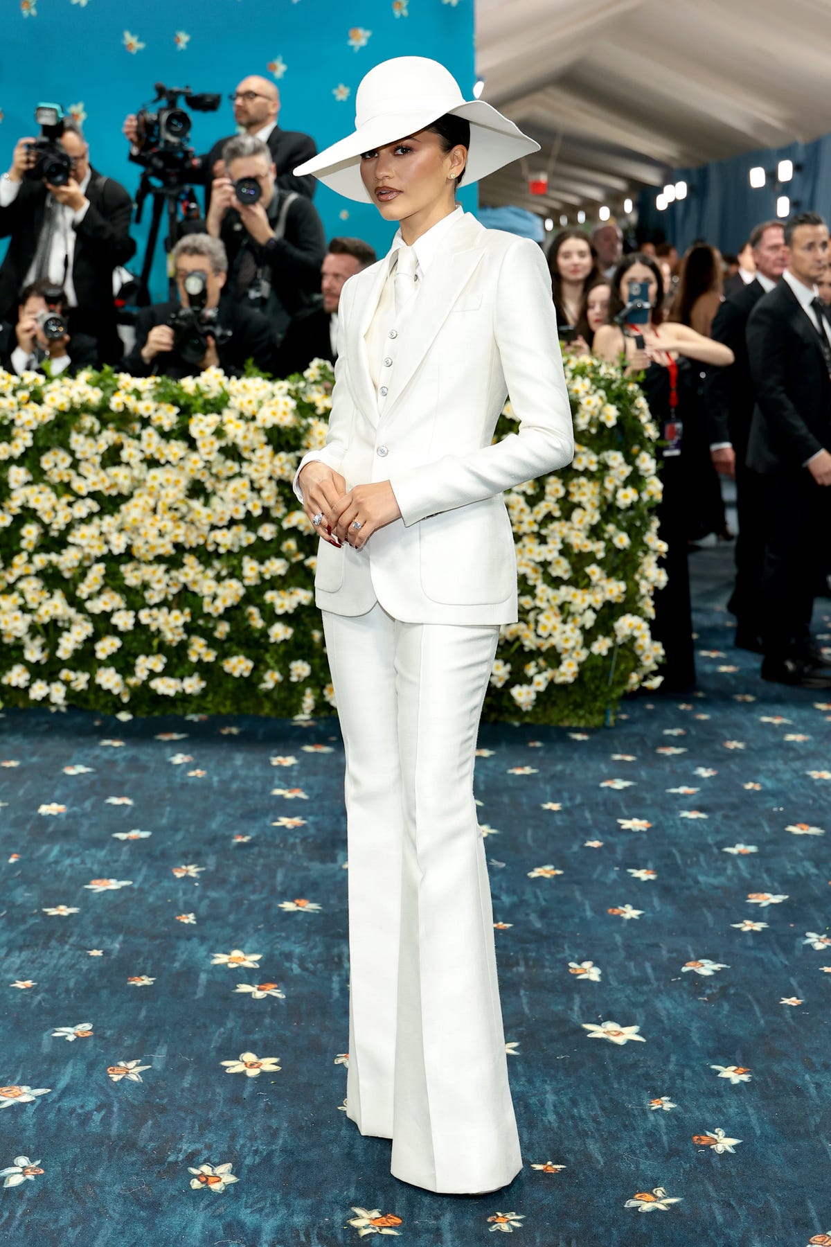 Zendaya Zeroes In on Tailoring in a Sharp Suit at the 2025 Met Gala