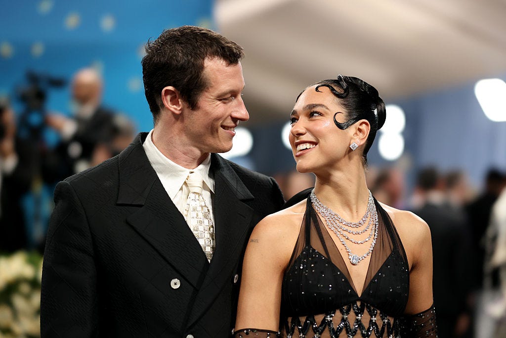 Dua Lipa and Callum Turner Look So in Love As They Make Their Met Gala Debut