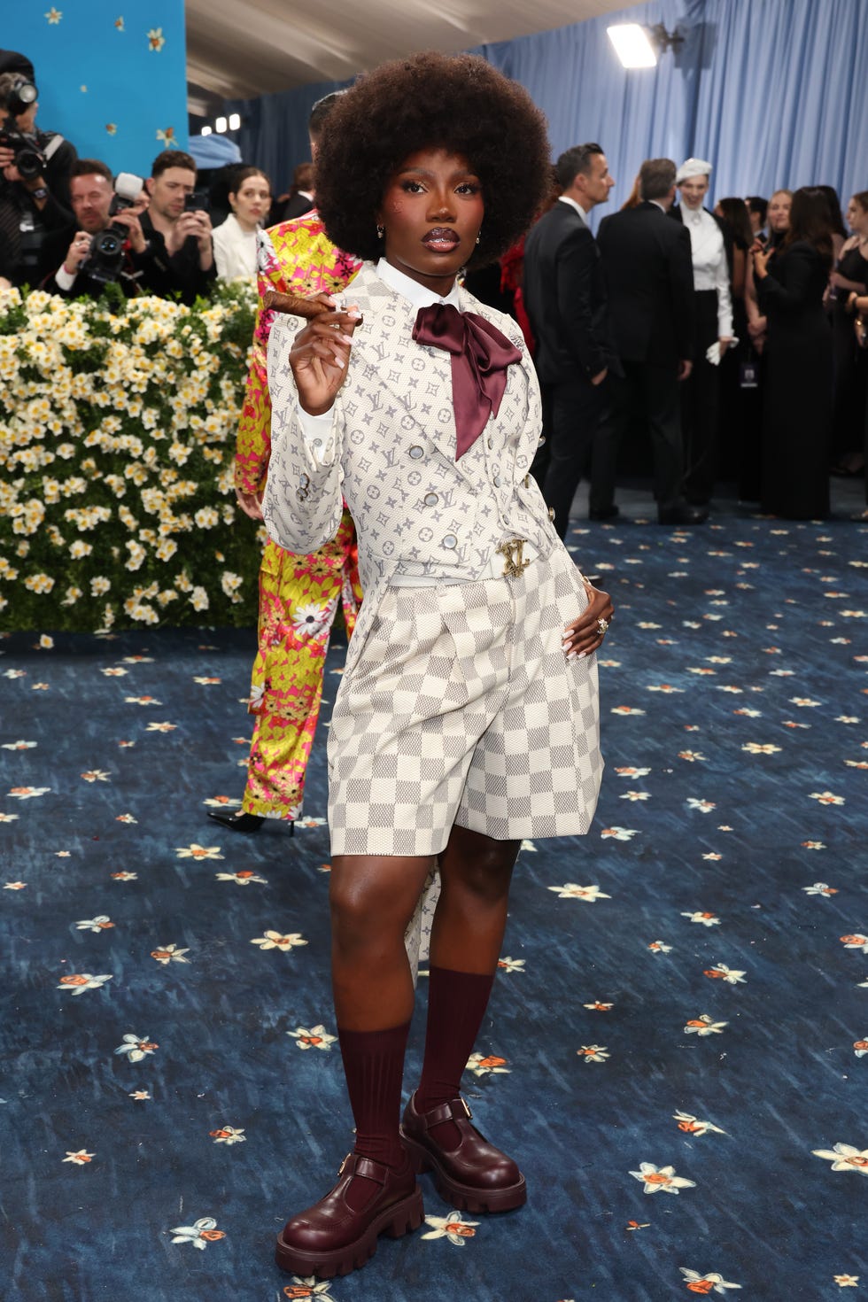 new york, new york may 05: doechii attends the 2025 met gala celebrating superfine: tailoring black style at metropolitan museum of art on may 05, 2025 in new york city. (photo by john shearer/wireimage)