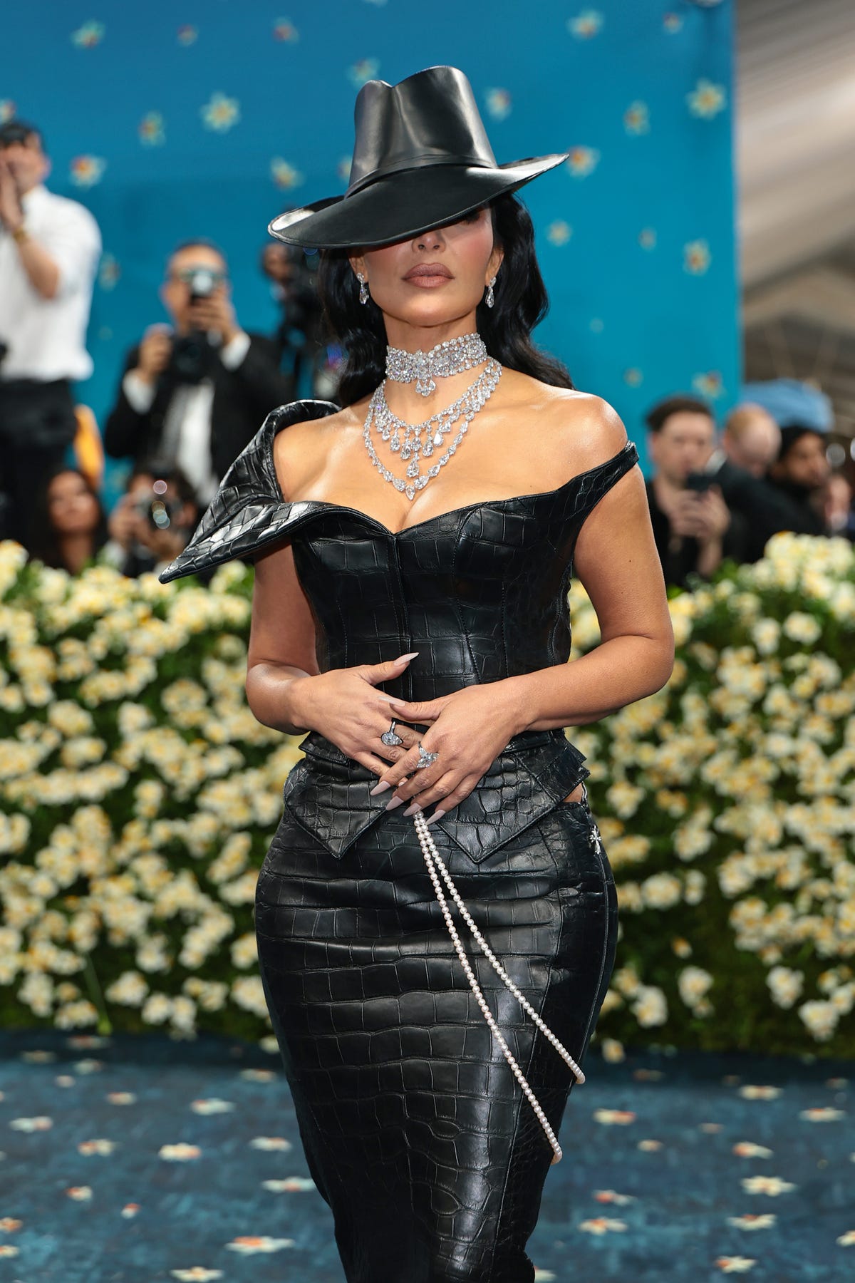 Kim Kardashian Is a Glamorous Cowgirl at the 2025 Met Gala