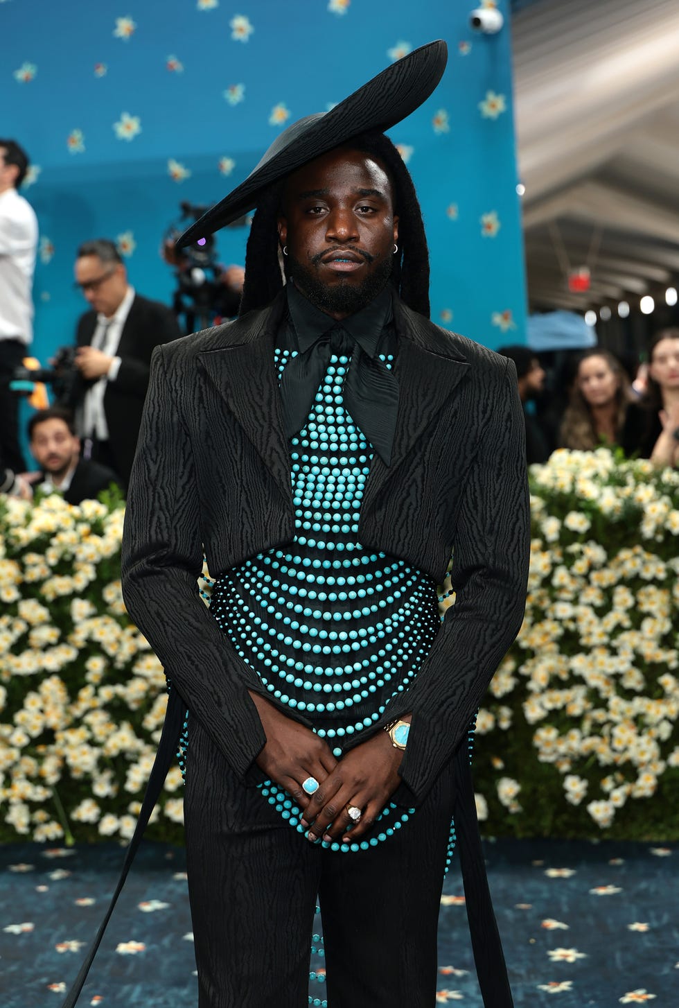 The 2025 Met Gala Celebrating "Superfine: Tailoring Black Style" - Arrivals new york, new york may 05: shaboozey attends the 2025 met gala celebrating superfine: tailoring black style at metropolitan museum of art on may 05, 2025 in new york city. (photo by dimitrios kambouris/getty images for the met museum/vogue)