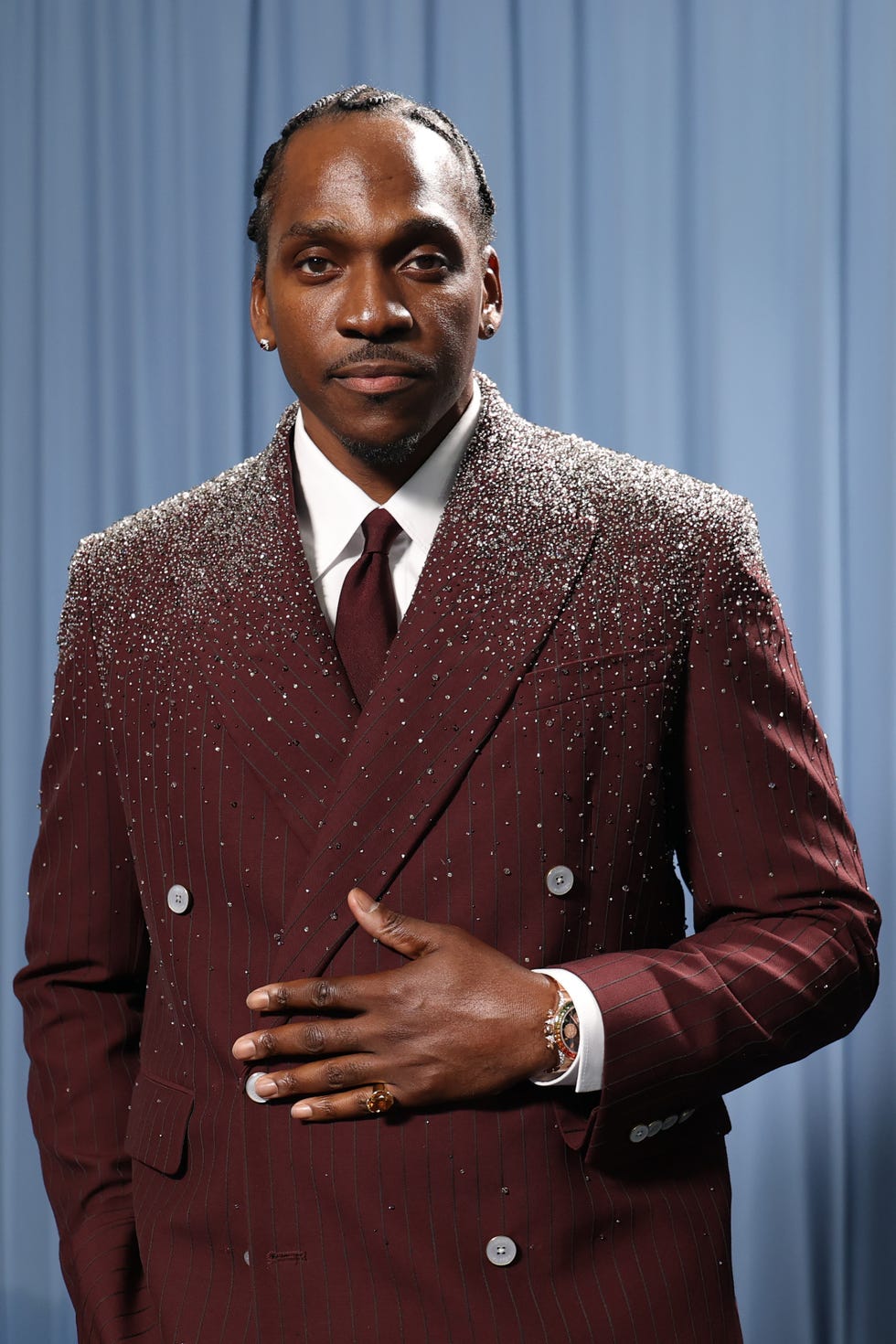 The 2025 Met Gala Celebrating "Superfine: Tailoring Black Style" - Red Carpet new york, new york may 05: pusha t attends the 2025 met gala celebrating superfine: tailoring black style at metropolitan museum of art on may 05, 2025 in new york city. (photo by mike coppola/mg25/getty images for the met museum/vogue)