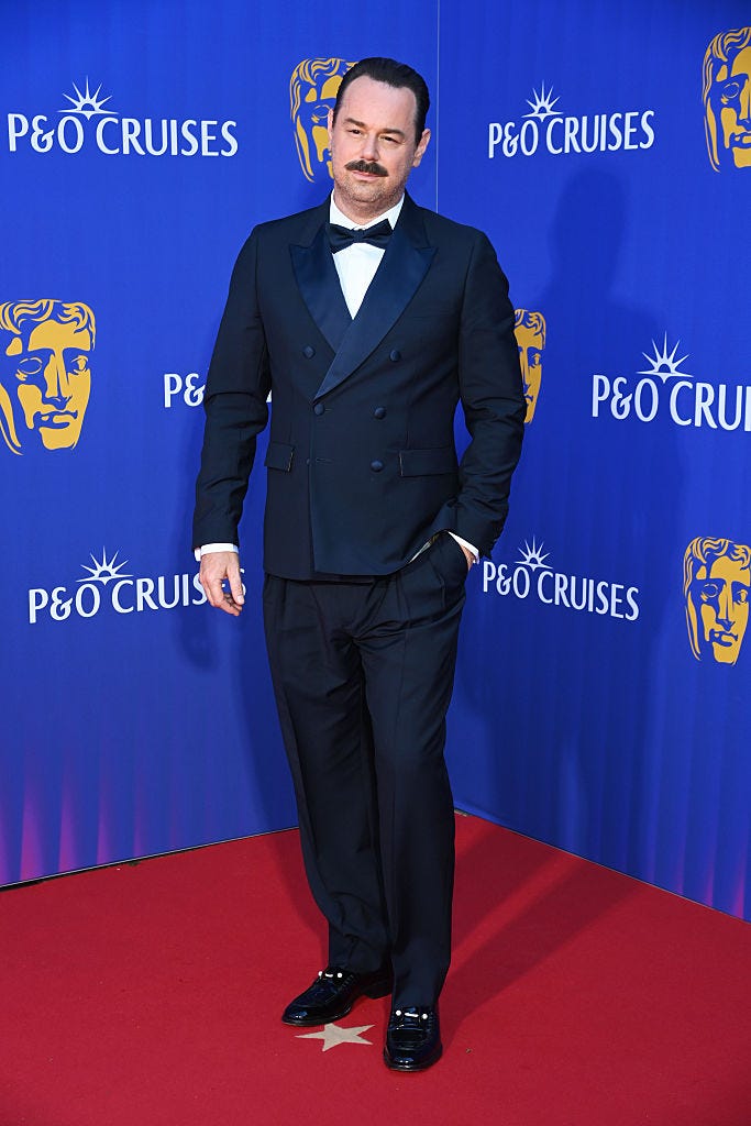 london, england may 11: danny dyer attends the 2025 bafta television awards with po cruises at the royal festival hall on may 11, 2025 in london, england. (photo by alan chapman/dave benett/getty images)